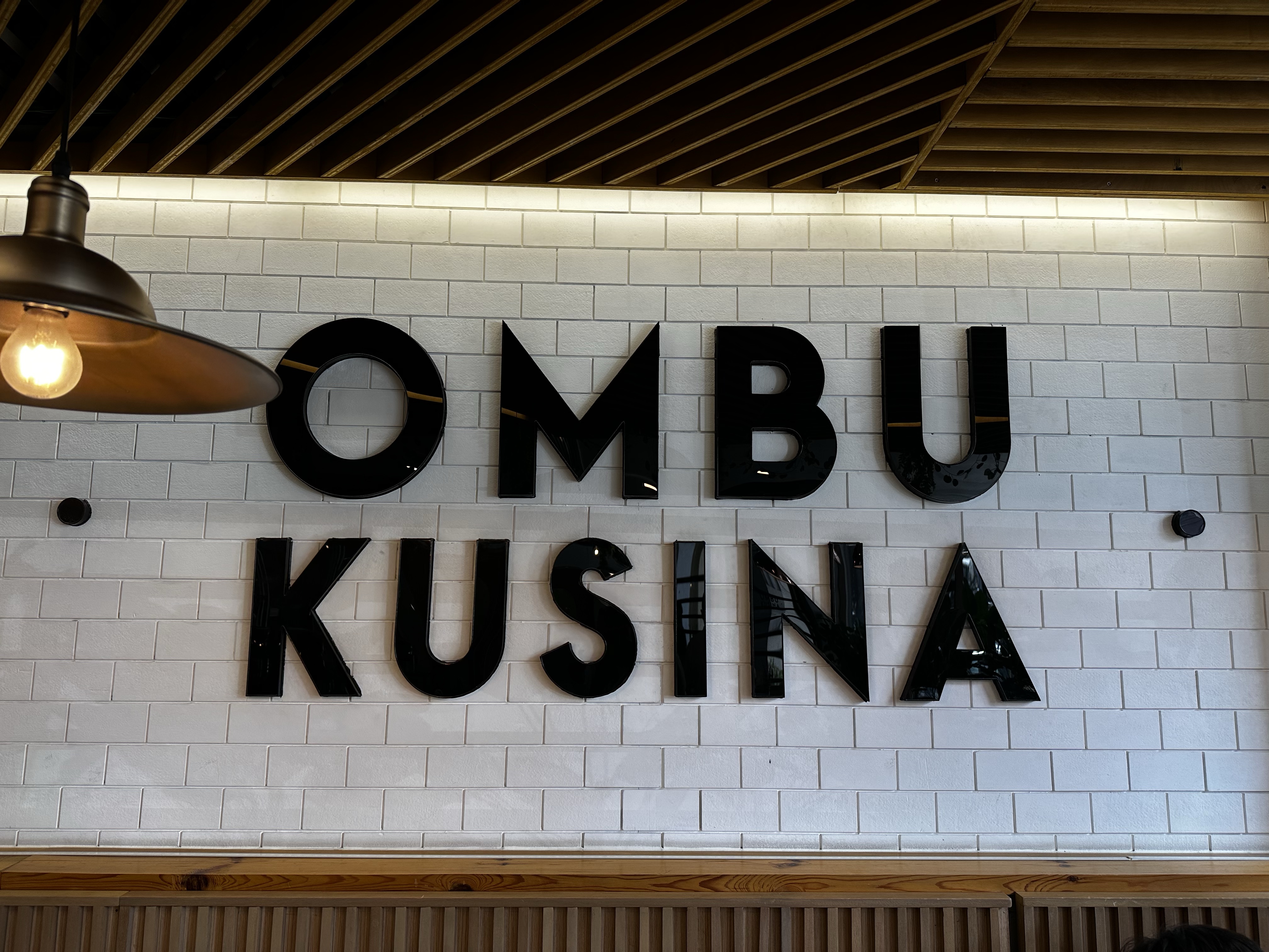 Ombu Kusina 3D signage wall interior